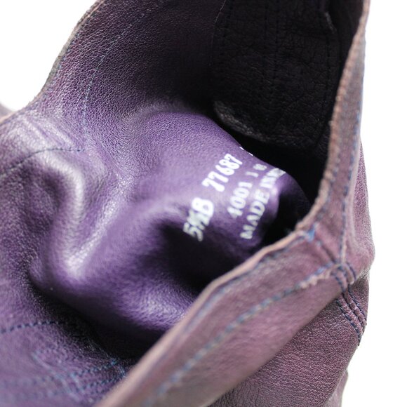 Frye Carson Pull-On Boots Western Cowgirl Size 5.5 Dark Purple - Picture 10 of 10